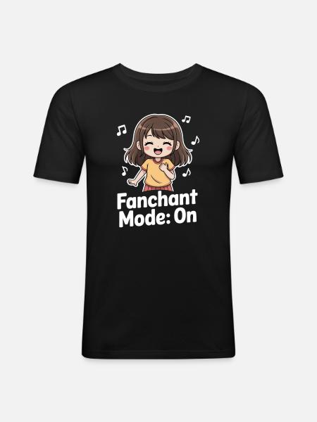 K-Pop Fanchant Korea Music - Men's Slim Fit T-Shirt - black