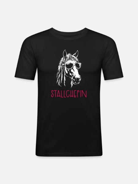 Stable manager - Men's Slim Fit T-Shirt - black