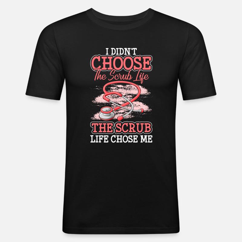 Mediziner Studium Liebe Wunde - Männer Slim Fit T-Shirt - Schwarz