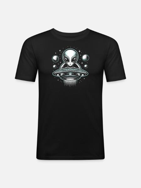 Alien - T-shirt près du corps Homme - noir