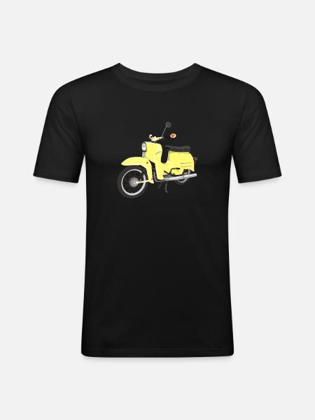 Simson Schwalbe - Men's Slim Fit T-Shirt - black