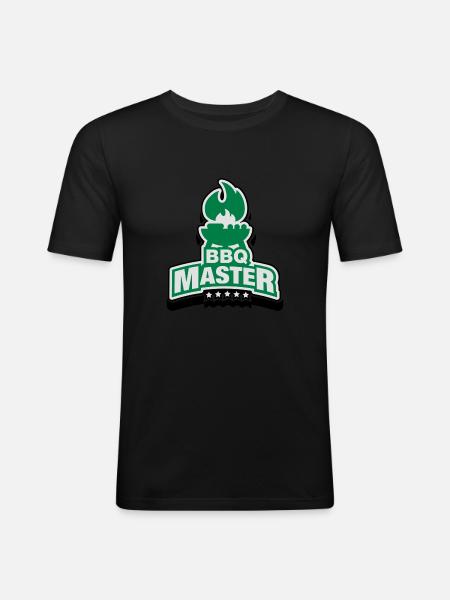 bbq_master__f3 - Men's Slim Fit T-Shirt - black
