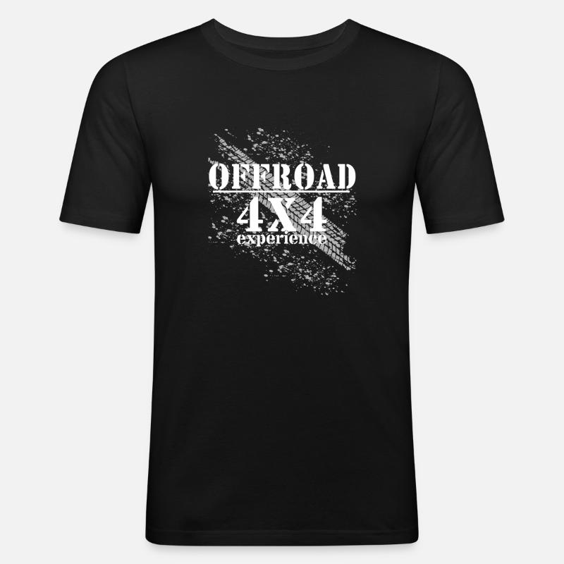 Offroad 4X4 experience - Männer Slim Fit T-Shirt - Schwarz