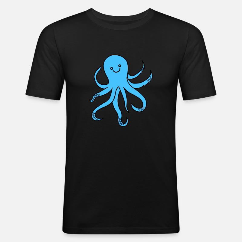 Octopus Octopus - Men's Slim Fit T-Shirt - black