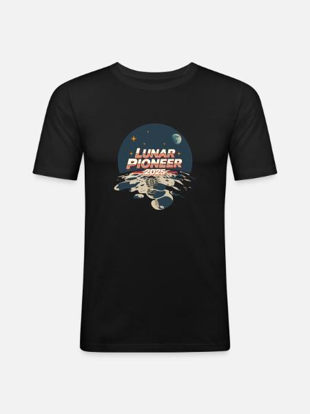 Lunar Pioneer 2025 - Men's Slim Fit T-Shirt - black
