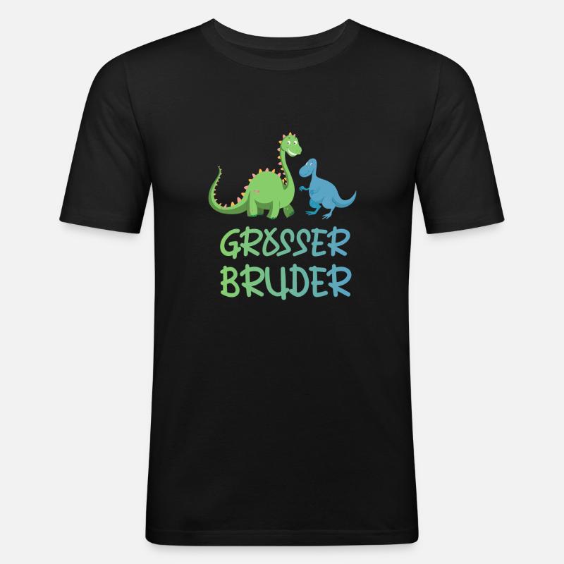 Großer Bruder - Männer Slim Fit T-Shirt - Schwarz