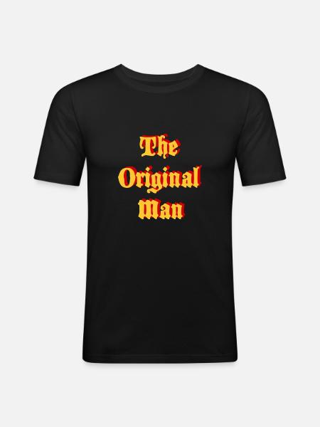 The Original Man - Men's Slim Fit T-Shirt - black