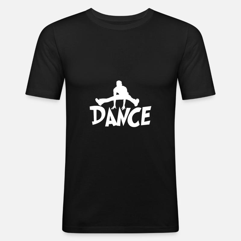 Dance - Männer Slim Fit T-Shirt - Schwarz