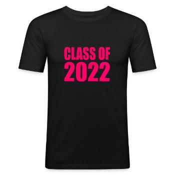 Class of 2022 - Men's Slim Fit T-Shirt - black - Front - Nik (191cm)