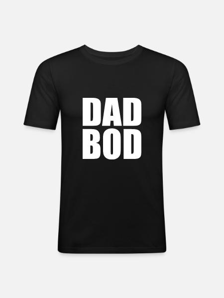 Dad bod - Men's Slim Fit T-Shirt - black