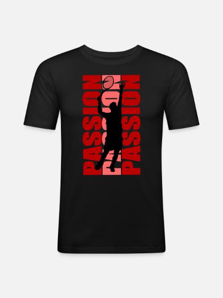 Tennis - Men's Slim Fit T-Shirt - black
