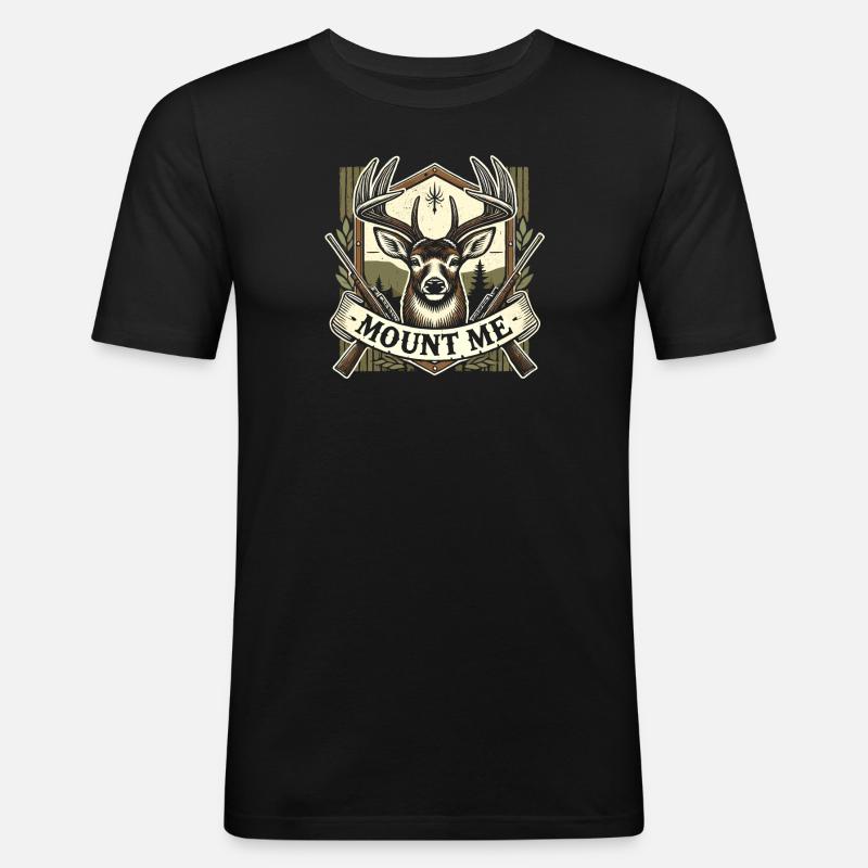 Berg mich - Männer Slim Fit T-Shirt - Schwarz