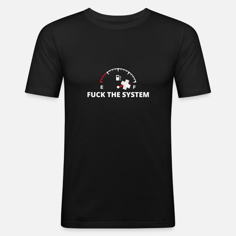 Le système - Men's Slim Fit T-Shirt - black