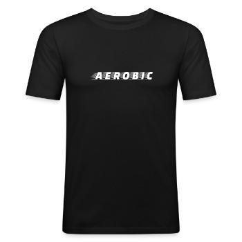Aerobic accessory - Men's Slim Fit T-Shirt - black - Front - Nik (191cm)