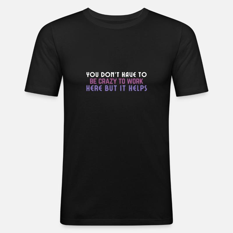 Spinnen - Männer Slim Fit T-Shirt - Schwarz