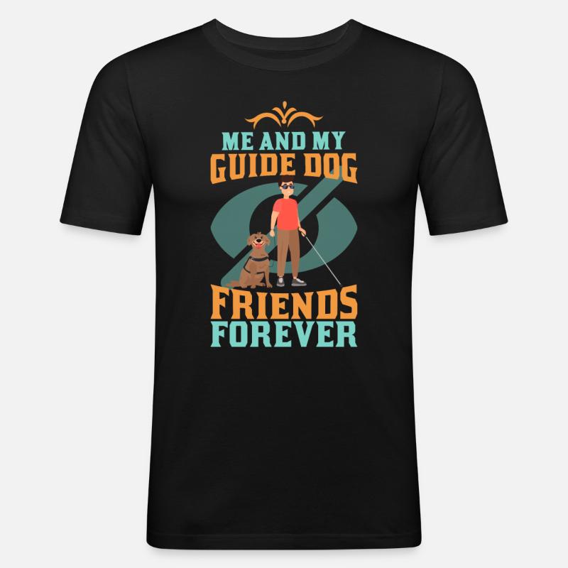 Blindheitsbewusstsein Gesetzlich Blind - Männer Slim Fit T-Shirt - Schwarz