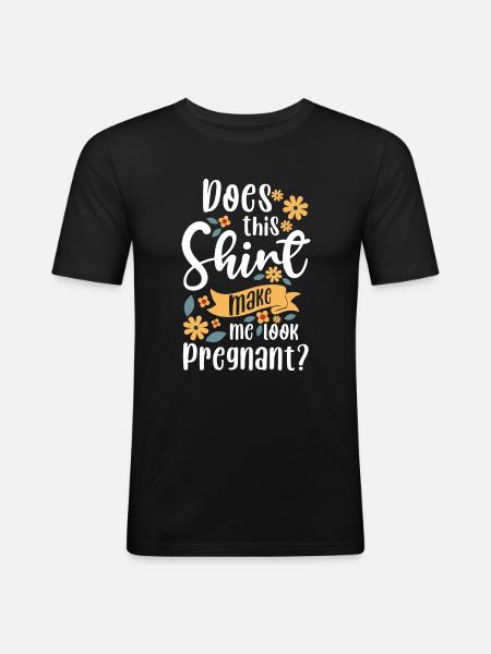 Pregnancy Love Expectant Mother - Men's Slim Fit T-Shirt - black