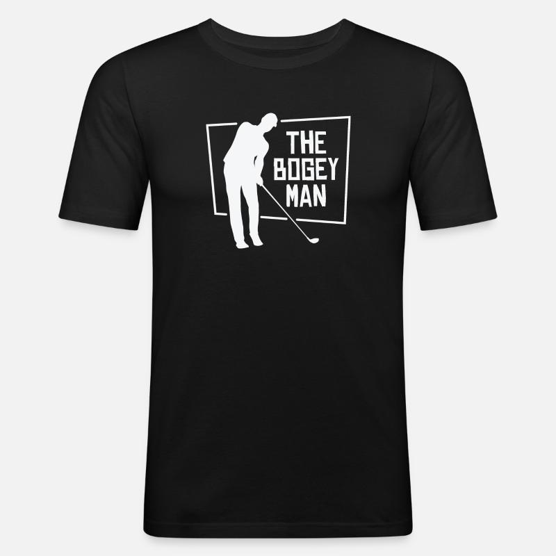 Golfspieler Golfplatz Golfer - Männer Slim Fit T-Shirt - Schwarz