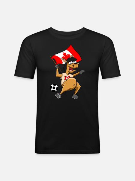 Fan Horse Canada - Men's Slim Fit T-Shirt - black