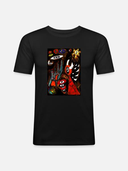 Sami wird die Welt entdecken - Männer Slim Fit T-Shirt - Schwarz