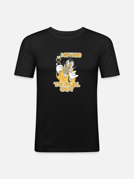 Tooth Fairy: Humorous Sayings - Men's Slim Fit T-Shirt - black