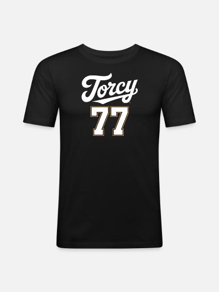 Torcy 77 - T-shirt près du corps Homme - noir