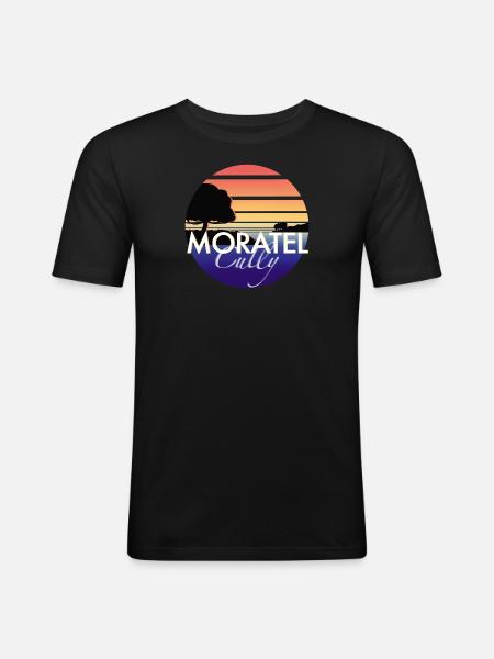 Moratel | Cully Sunset - T-shirt près du corps Homme - noir
