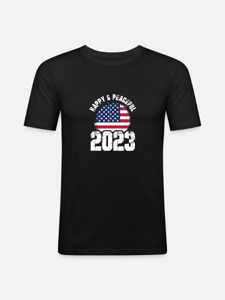 Freedom for All Humanity - Men's Slim Fit T-Shirt - black