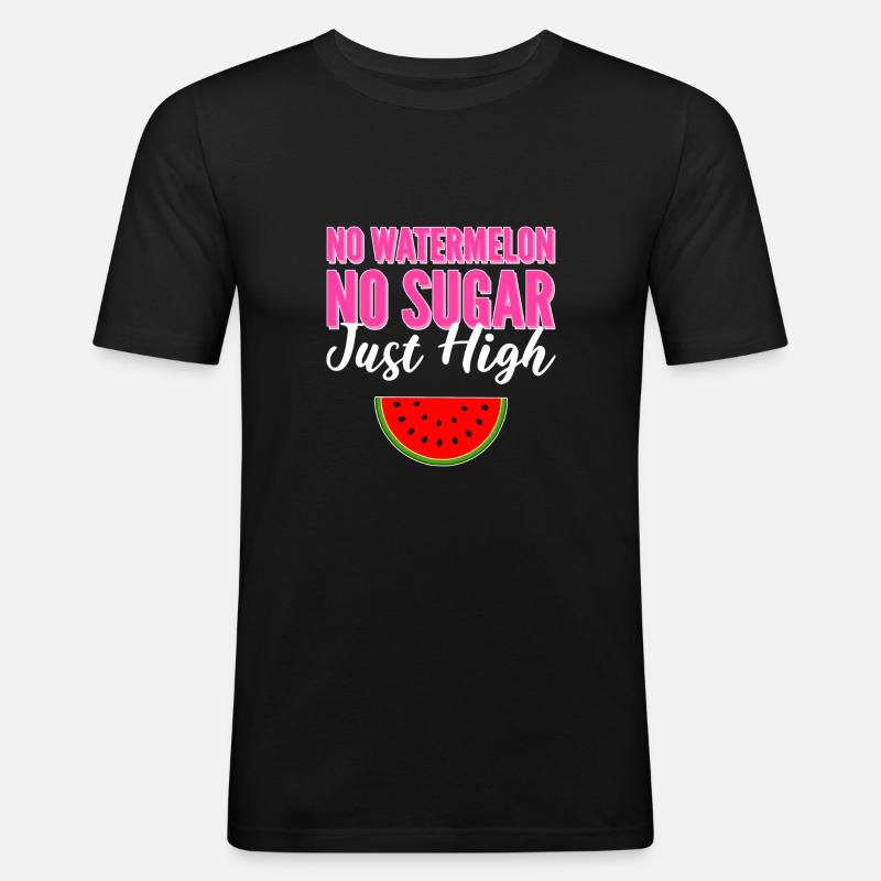 Nur hoch Süßooth Geschenk - Männer Slim Fit T-Shirt - Schwarz
