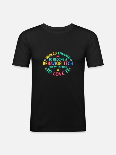Behavioral Therapist Therapist - Men's Slim Fit T-Shirt - black