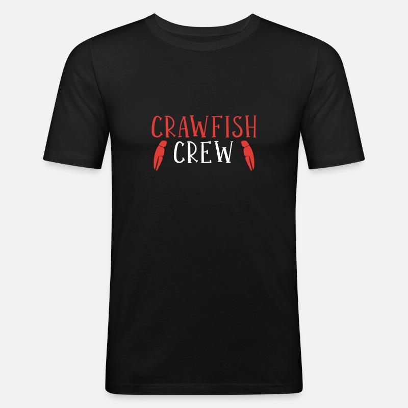 Langusten Languste - Männer Slim Fit T-Shirt - Schwarz