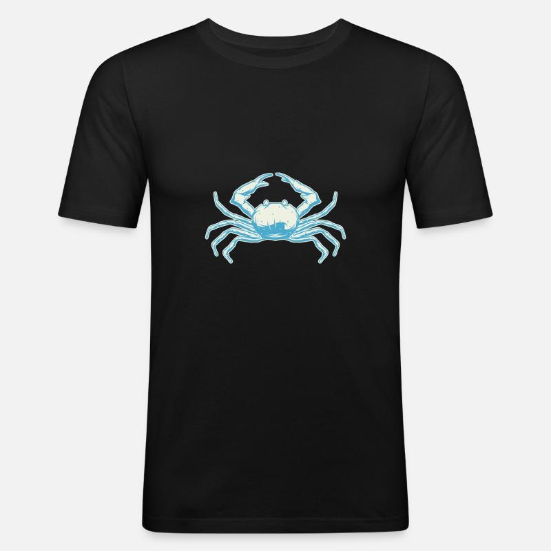 Crab - Men's Slim Fit T-Shirt - black