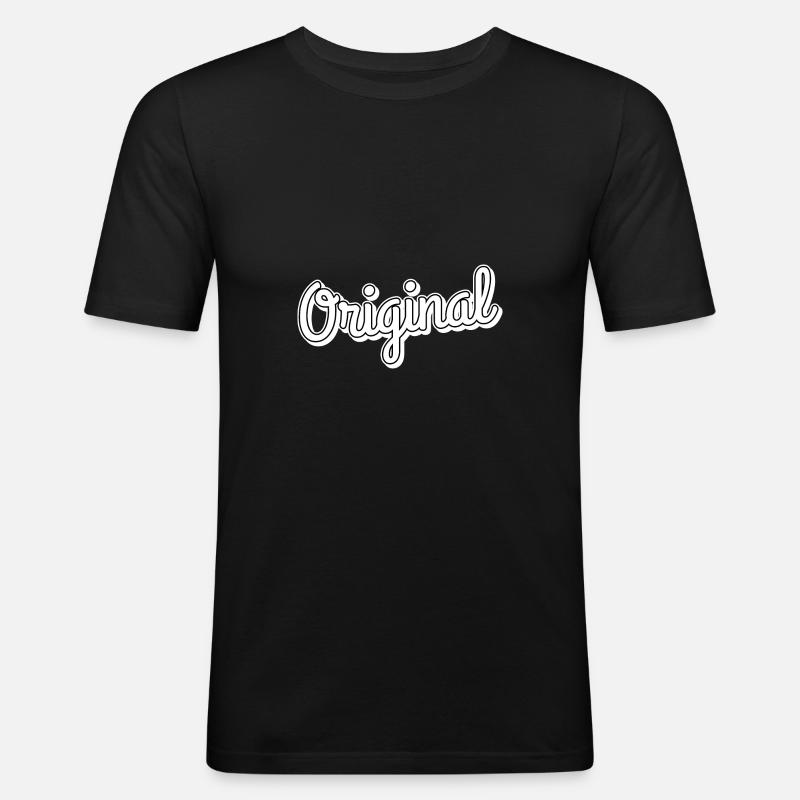 Original - Männer Slim Fit T-Shirt - Schwarz
