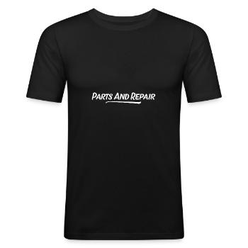 Pièces et réparation - T-shirt près du corps Homme - noir - Devant - Nik (191cm)
