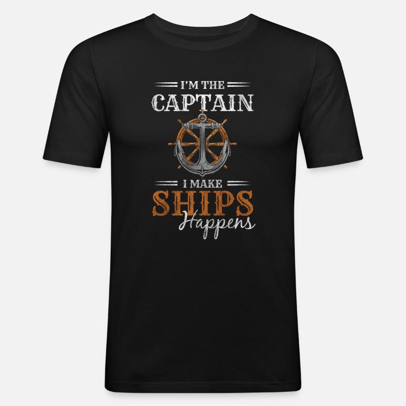 Modellbau Wasser Seefahrt - Männer Slim Fit T-Shirt - Schwarz