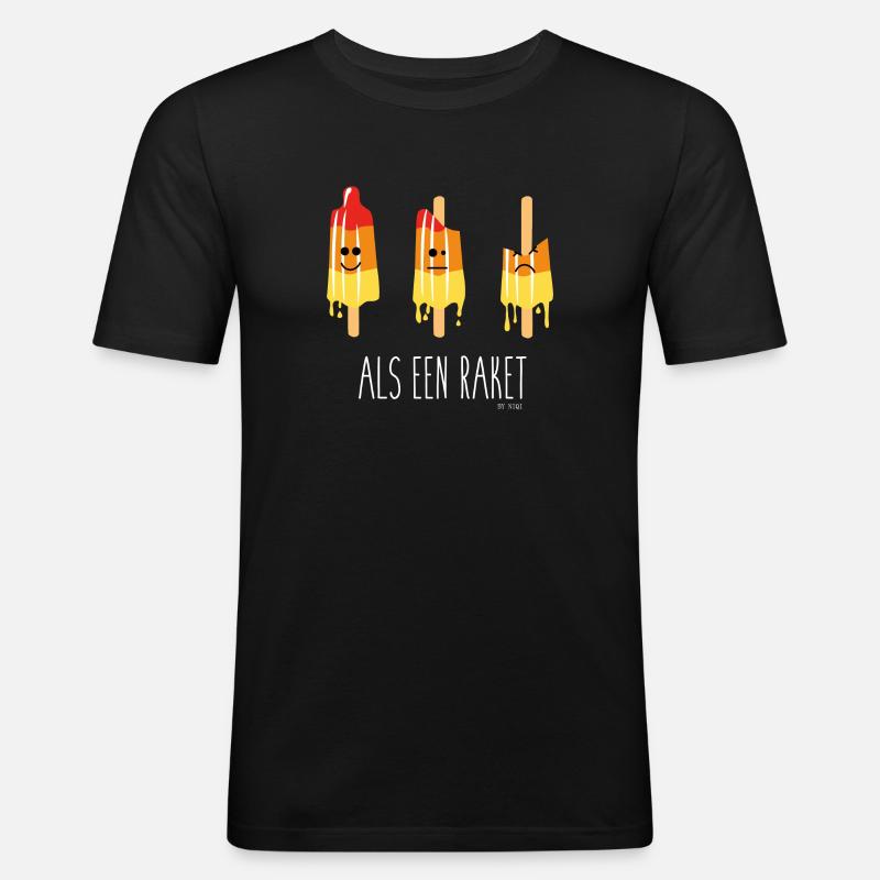 Like a rocket - Men's Slim Fit T-Shirt - black