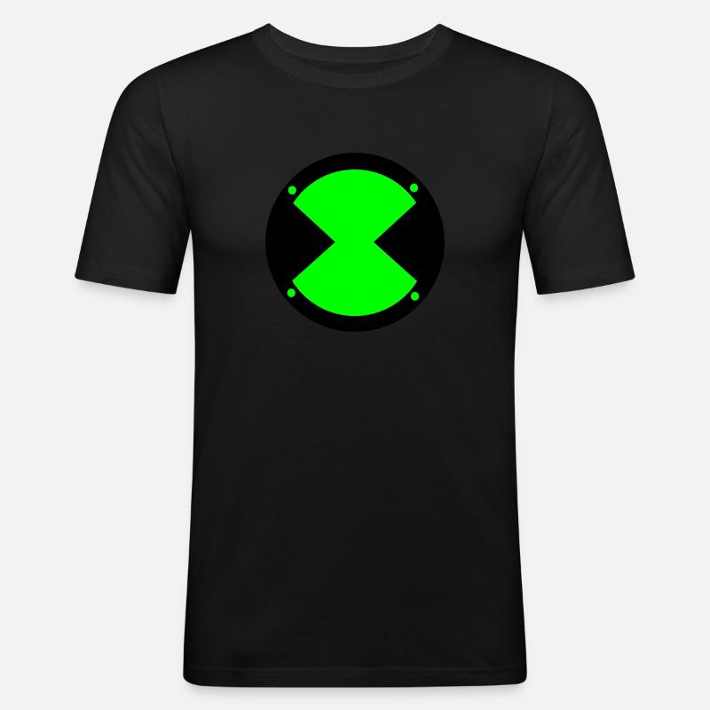 Sehen Ben Ten - Männer Slim Fit T-Shirt - Schwarz
