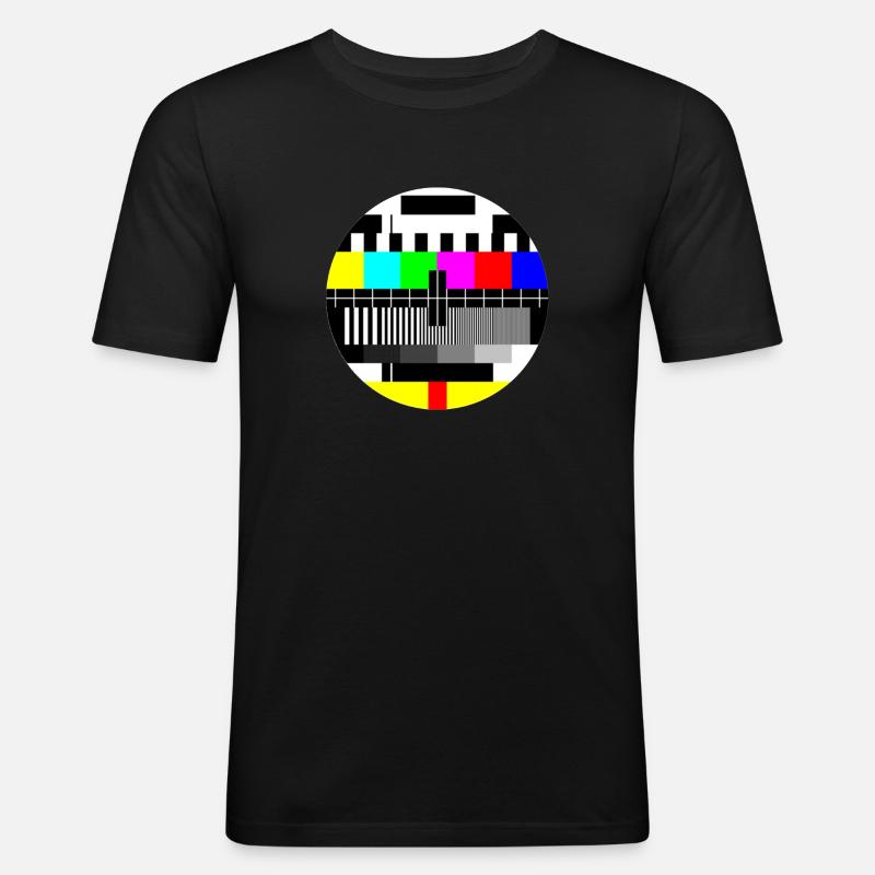 Testbild - LVN - Männer Slim Fit T-Shirt - Schwarz