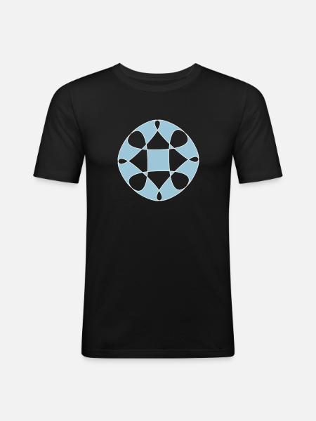Abstract Rave wear - Männer Slim Fit T-Shirt - Schwarz