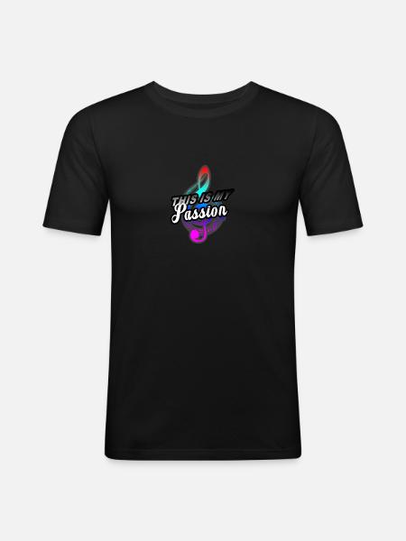 Music sheet music gift - Men's Slim Fit T-Shirt - black