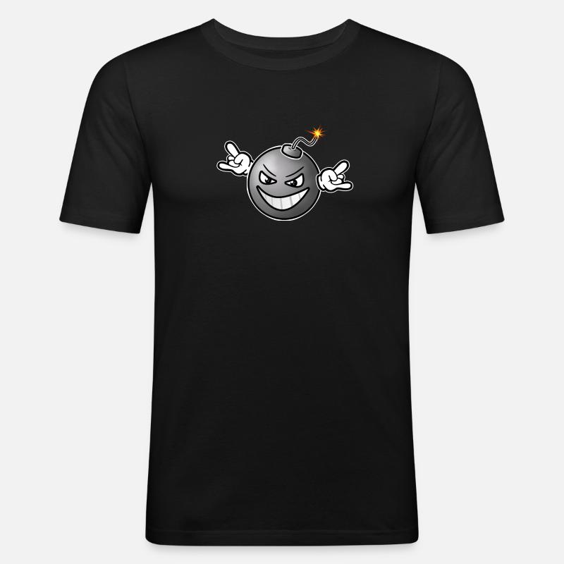 Bomb version 1 - Men's Slim Fit T-Shirt - black