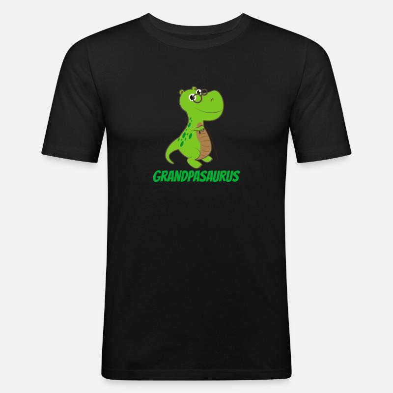 Opasaurus - Gift Idea - Men's Slim Fit T-Shirt - black