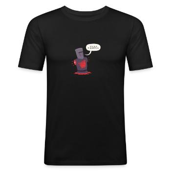 tis but a scratch 618eff60 d75b 11e8 8ff4 5db2e669 - Men's Slim Fit T-Shirt - black - Front - Nik (191cm)