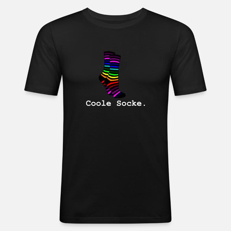 Cool sock gift idea - Men's Slim Fit T-Shirt - black