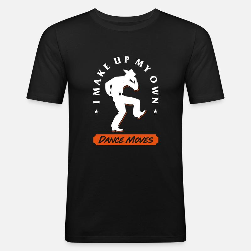 Make up dance move - Men's Slim Fit T-Shirt - black