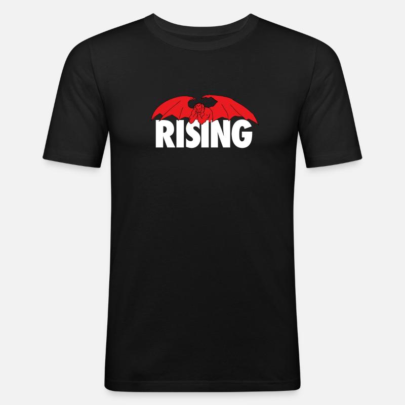 Devils Rising - Männer Slim Fit T-Shirt - Schwarz