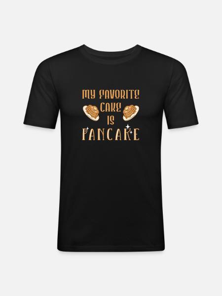 Crêpe - T-shirt près du corps Homme - noir
