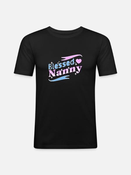 Nanny Babysitter Childminder - Men's Slim Fit T-Shirt - black