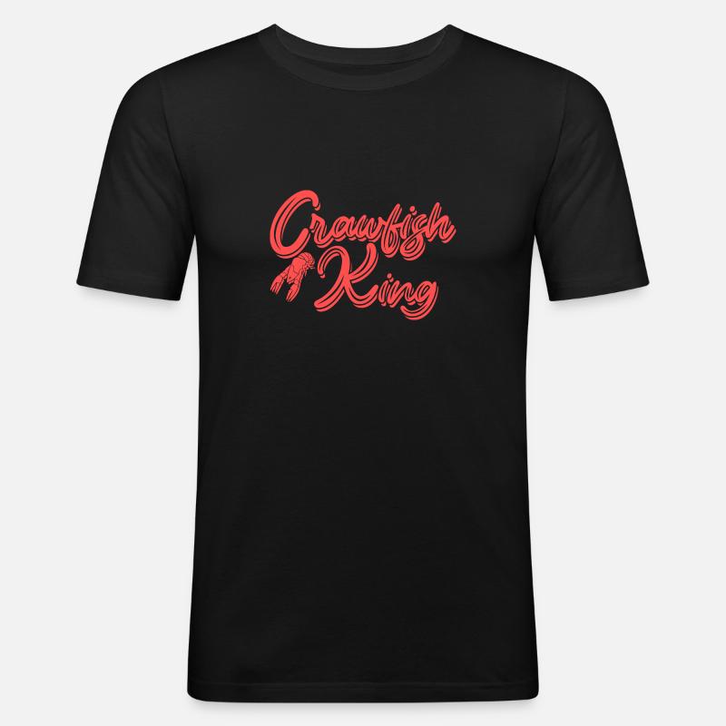 Langusten Languste - Männer Slim Fit T-Shirt - Schwarz
