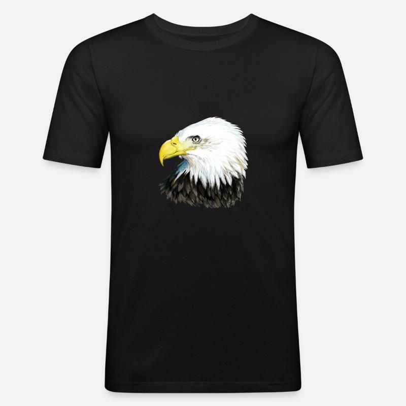Bald Eagle - T-shirt près du corps Homme - noir
